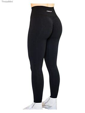 Seamless Scrunch Workout Leggings High Waist Tummy Control Yoga Pants